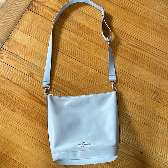 kate spade Handbags - Kate Spade grey-silver colored crossbody or shoulder purse.